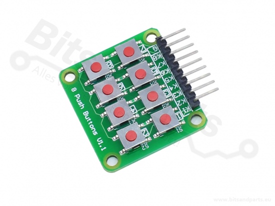 Microswitch keypad matrix 4x2